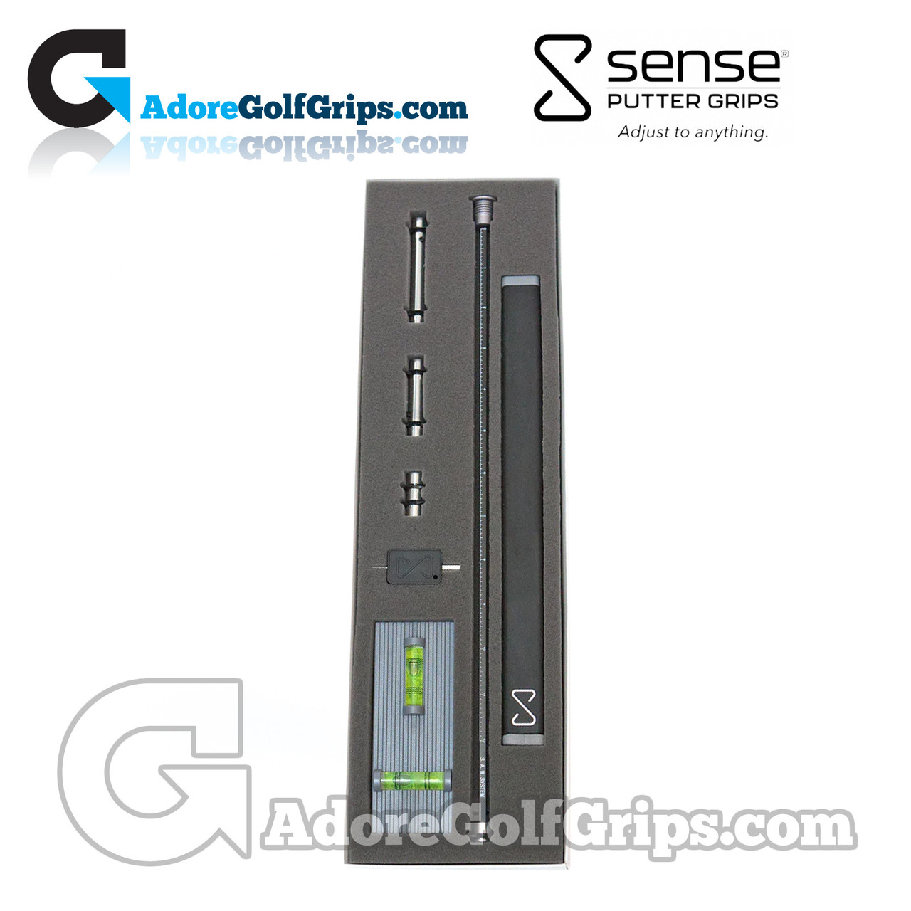 Sense Golf S1 Square Pro Series Non-Taper Midsize Putter Grip With
