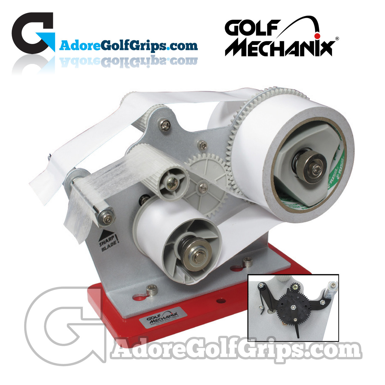 Golf Mechanix Metered Dual Spool Double Sided Grip Tape Dispenser