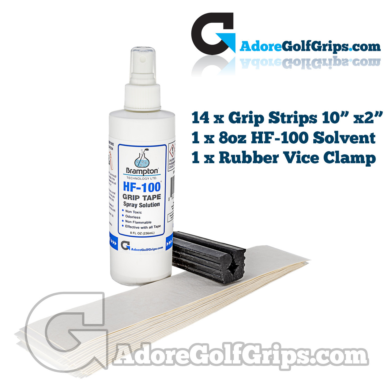 Complete Re-Gripping Kit For 14 Golf Clubs With 8oz HF-100