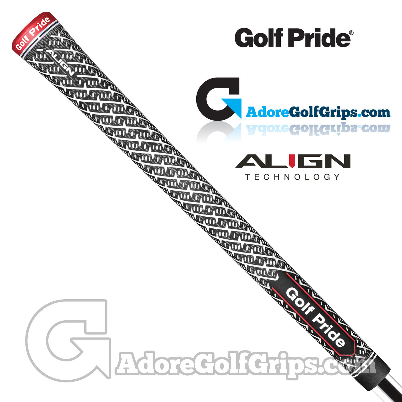Golf Pride ZGrip Full Cord ALIGN Grips Black / White / Red