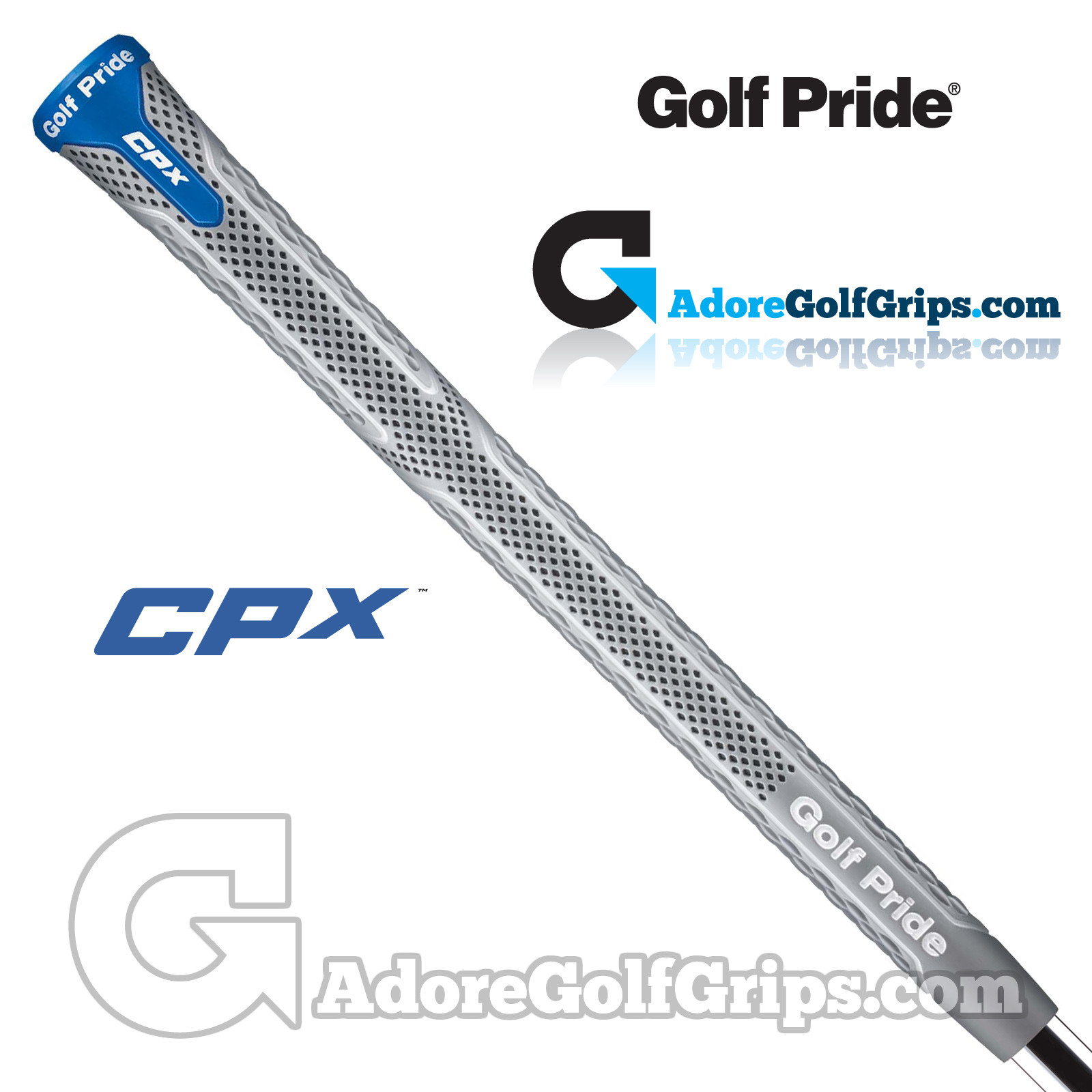 Golf Pride CPX Standard Grips Grey / Blue