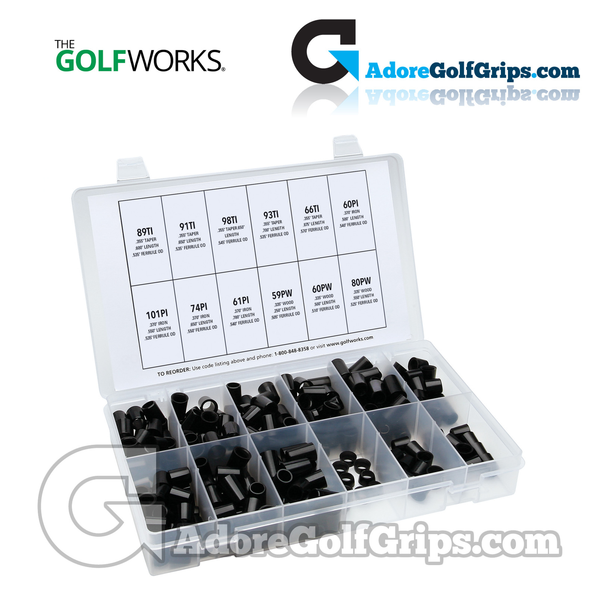 The GolfWorks Black Ferrule Kit