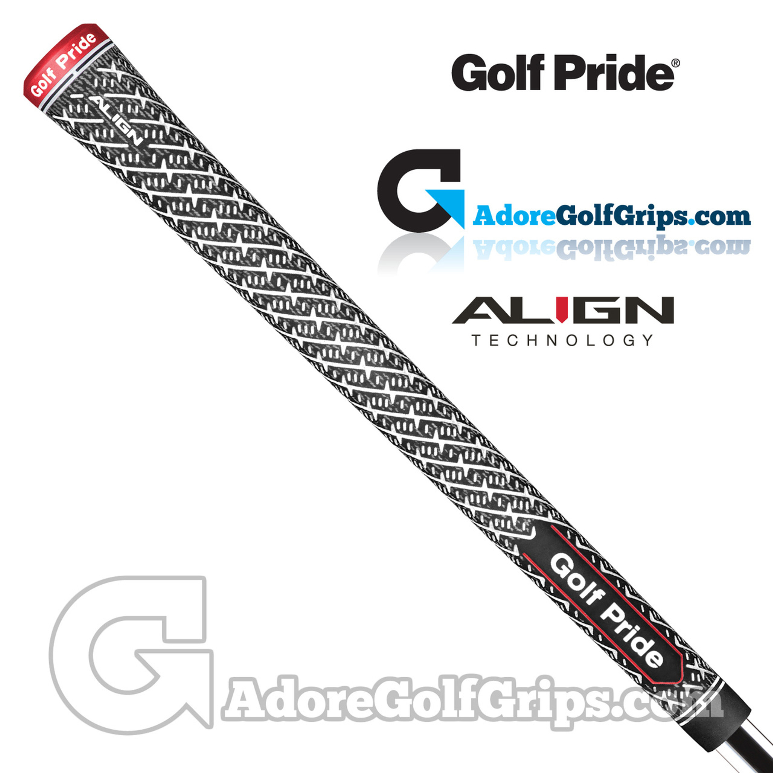 Golf Pride ZGrip Full Cord ALIGN Grips Black / White / Red