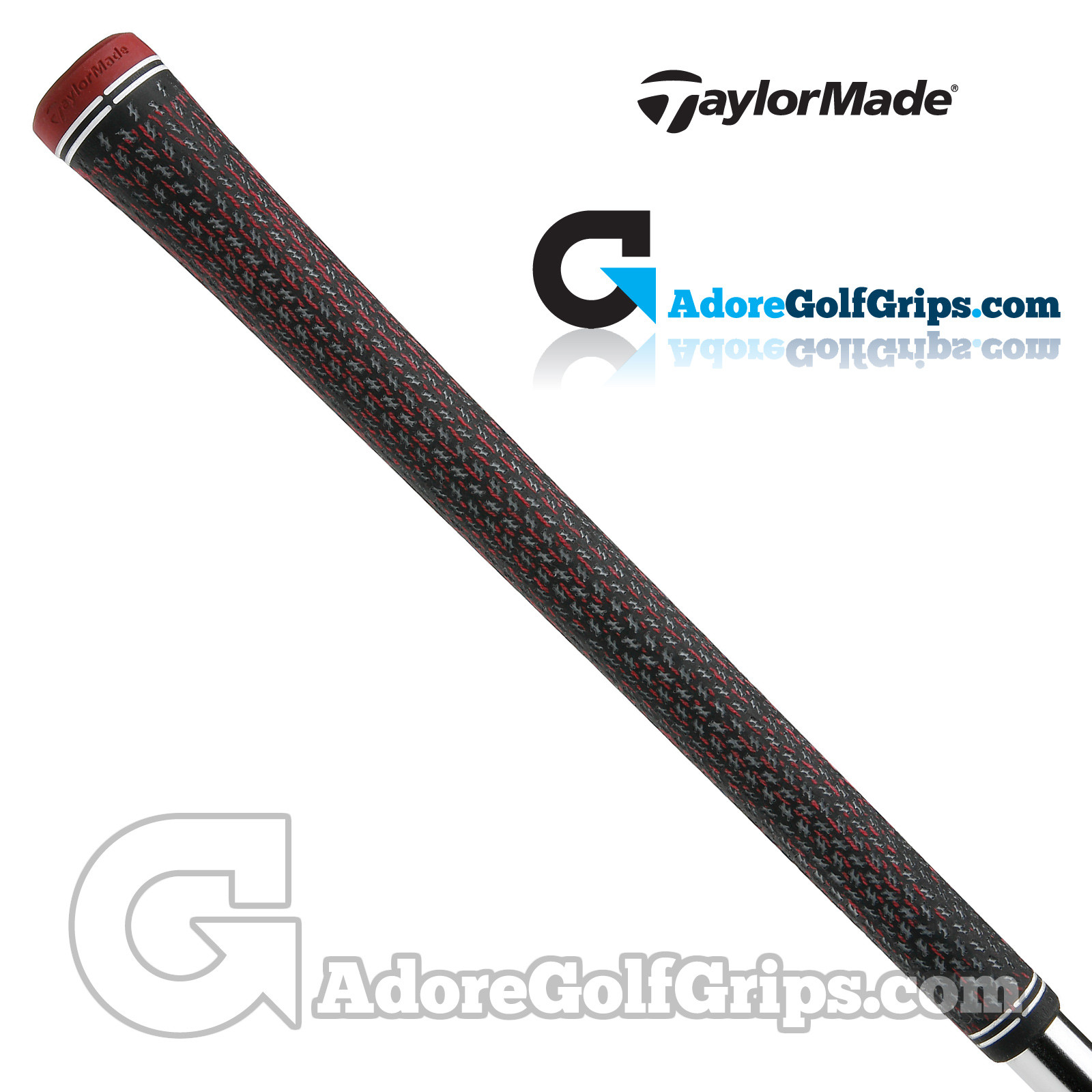TaylorMade Crossline Genesis 360 Cord Grips By Lamkin Black / Red