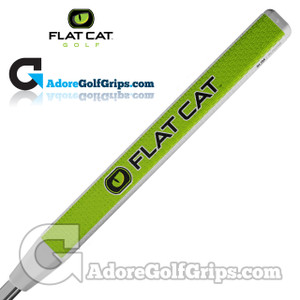 Flat Cat Golf Slim 12 Inch Putter Grip - White / Green / Black Flat Cat Golf Slim 12 Inch Putter Grip - White / Green / Black
