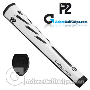 P2 Reflex TOUR Giant Putter Grip - White / Black P2 Reflex TOUR Giant Putter Grip - White / Black