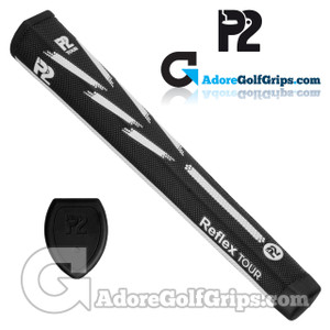 P2 Reflex TOUR Giant Putter Grip - Black / White P2 Reflex TOUR Giant Putter Grip - Black / White