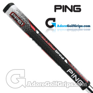 Ping PP61 Midsize Pistol Putter Grip - Black / Red / White Ping PP61 Midsize Pistol Putter Grip - Black / Red / White
