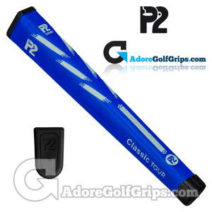 P2 Classic TOUR Jumbo Putter Grip - Blue / Grey P2 Classic TOUR Jumbo Putter Grip - Blue / Grey