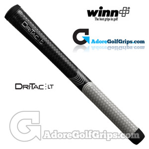 Winn Dri-Tac LT Less Tapered Standard Grips - Black / Grey Winn Dri-Tac LT Less Tapered Standard Grips - Black / Grey