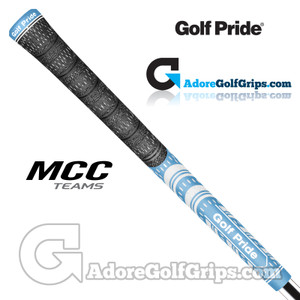 Golf Pride New Decade Multi Compound MCC Teams Grips - Black / Light Blue / White Golf Pride New Decade Multi Compound MCC Teams Grips - Black / Light Blue / White