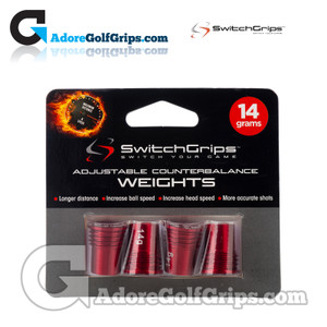 Switch Grips Counterbalance Threaded Weights - 14 Grams (4 Pack) Switch Grips Counterbalance Threaded Weights - 14 Grams (4 Pack)