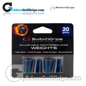 Switch Grips Counterbalance Threaded Weights - 20 Grams (4 Pack) Switch Grips Counterbalance Threaded Weights - 20 Grams (4 Pack)