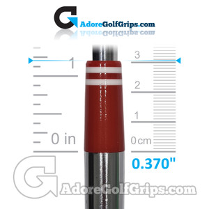 Iron Ferrules Custom Ring 0.370" (30.50mm Length) - Red / White (12 Pack)