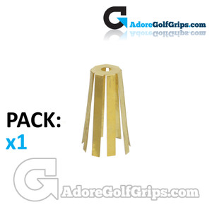 Brass Adaptor Shims 8 Prong For Irons - Fits 0.355" Shafts To 0.370" Hosels (1 Pack) Brass Adaptor Shims 8 Prong For Irons - Fits 0.355" Shafts To 0.370" Hosels (1 Pack)
