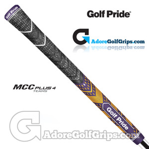 Golf Pride MCC Plus 4 Teams Grips - Black / Purple / Yellow