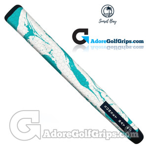 Sunset Bay Mid Jumbo Pistol Putter Grip - The Wave Aqua Sunset Bay Mid Jumbo Pistol Putter Grip - The Wave Aqua
