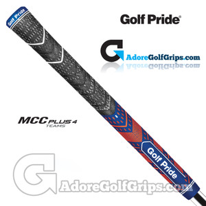 Golf Pride MCC Plus 4 Teams Midsize Grips - Black / Navy / Orange Golf Pride MCC Plus 4 Teams Midsize Grips - Black / Navy / Orange