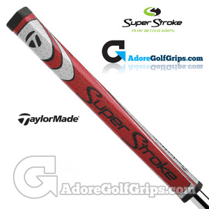 SuperStroke TaylorMade Pistol GTR 1.0 Putter Grip - Red / Silver SuperStroke TaylorMade Pistol GTR 1.0 Putter Grip - Red / Silver