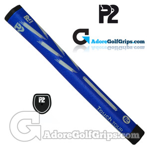 P2 Touch TOUR Midsize Pistol Putter Grip - Blue / Grey P2 Touch TOUR Midsize Pistol Putter Grip - Blue / Grey