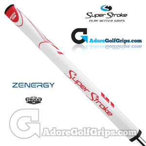 SuperStroke ZENERGY Tour 3.0 17 Inch Putter Grip - White / Red