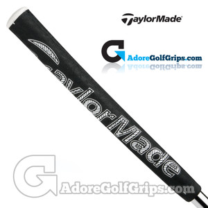 TaylorMade Sink Fit Skinny Pistol Rubber Putter Grip By Lamkin - Black / White TaylorMade Sink Fit Skinny Pistol Rubber Putter Grip By Lamkin - Black / White