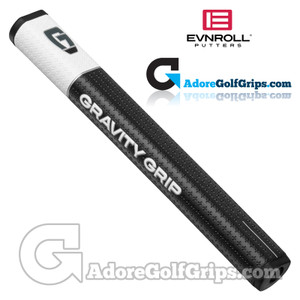 Evnroll Gravity Grip GG4 Non-Taper Jumbo Putter Grip - White / Black Evnroll Gravity Grip GG4 Non-Taper Jumbo Putter Grip - White / Black