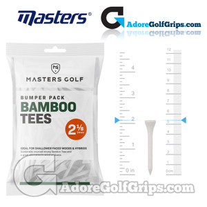 Masters Golf White Bamboo Tees - Bumper Pack - 2 1/8 Inch (54mm) - White (130 Pack) Masters Golf White Bamboo Tees - Bumper Pack - 2 1/8 Inch (54mm) - White (130 Pack)