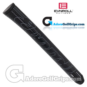 Evnroll TourTac 90 Gram Midsize Pistol Putter Grip - Black / Black Script Logo Evnroll TourTac 90 Gram Midsize Pistol Putter Grip - Black / Black Script Logo