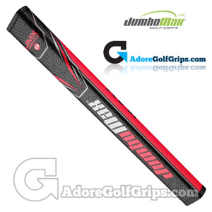 JumboMax JMX JumboFlat 13 Inch Long Counterbalance Putter Grip - Black / Red JumboMax JMX JumboFlat 13 Inch Long Counterbalance Putter Grip - Black / Red