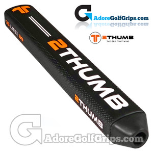 2 Thumb OG Lite 39 Putter Grip - Black / Orange / White 2 Thumb OG Lite 39 Putter Grip - Black / Orange / White