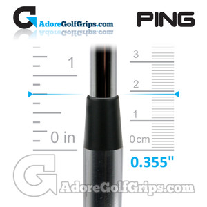 Ping Iron Ferrules Collared Taper Tip 0.355" (19.00mm Length) - Black Ping Iron Ferrules Collared Taper Tip 0.355" (19.00mm Length) - Black