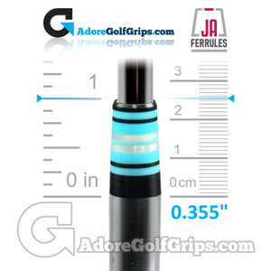 JA Designer Iron Ferrules Taper Tip 0.355" (25.40mm Length) - Blue Fizz (12 Pack) JA Designer Iron Ferrules Taper Tip 0.355" (25.40mm Length) - Blue Fizz (12 Pack)
