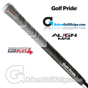 Golf Pride MCC Plus 4 Align Max Standard Grips - Grey / Black / Red Golf Pride MCC Plus 4 Align Max Standard Grips - Grey / Black / Red