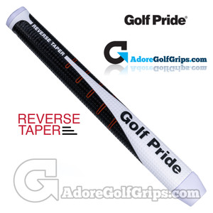 Golf Pride Reverse Taper Flat Small Putter Grip - Black / White / Red Golf Pride Reverse Taper Flat Small Putter Grip - Black / White / Red
