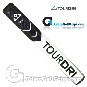 TourDri Flat 3.0 Putter Grip - Black / White TourDri Flat 3.0 Putter Grip - Black / White