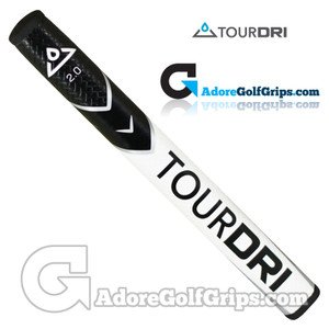 TourDri Flat 2.0 Putter Grip - Black / White TourDri Flat 2.0 Putter Grip - Black / White