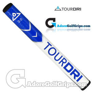 TourDri Flat 2.0 Putter Grip - Blue / White TourDri Flat 2.0 Putter Grip - Blue / White