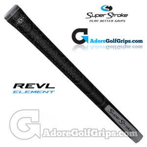 SuperStroke REVL Element Cord Standard Grips - Black / Grey SuperStroke REVL Element Cord Standard Grips - Black / Grey