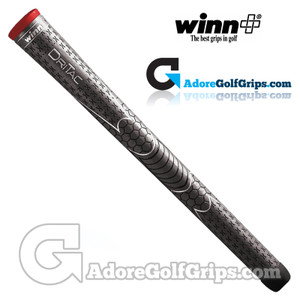 Winn Dri-Tac Soft Feel Grips - Dark Grey / Red
