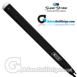 SuperStroke Deep Etched Smooth Pistol Putter Grip - Black / White SuperStroke Deep Etched Smooth Pistol Putter Grip - Black / White