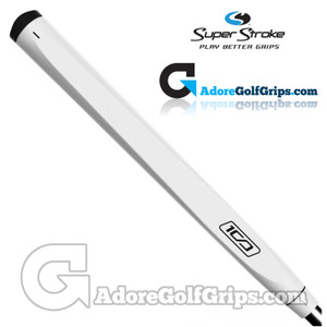 SuperStroke Deep Etched Smooth Pistol Putter Grip - White / Black SuperStroke Deep Etched Smooth Pistol Putter Grip - White / Black