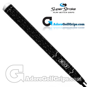 SuperStroke Deep Etched Full Cord Pistol Putter Grip - Black / White SuperStroke Deep Etched Full Cord Pistol Putter Grip - Black / White