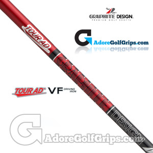 Graphite Design Tour AD VF-105 Utility Driving Iron Shaft (106g-109g) - 0.355" Taper Tip - Red / Black Graphite Design Tour AD VF-105 Utility Driving Iron Shaft (106g-109g) - 0.355" Taper Tip - Red / Black