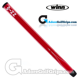 Winn 13 Inch Long Pistol Counterbalance Putter Grip - Red / White