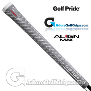 Golf Pride Z-Grip Full Cord Align Max Midsize Grips - Grey / White / Red