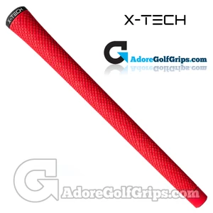 X-Tech Elastomer Standard Grips - Red