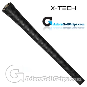 X-Tech Elastomer Midsize Grips - Black / Gold