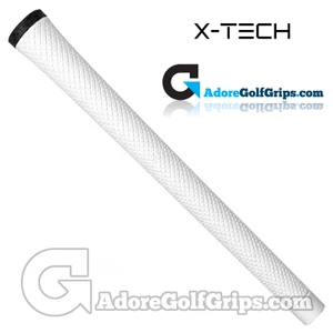 X-Tech Elastomer Midsize Grips - White