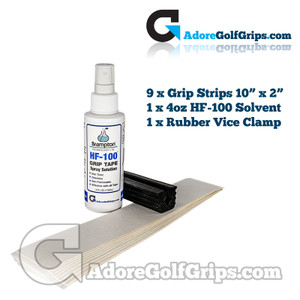 Complete Re-Gripping Kit For 9 Golf Clubs - With 4oz HF-100 Solvent Complete Re-Gripping Kit For 9 Golf Clubs - With 4oz HF-100 Solvent